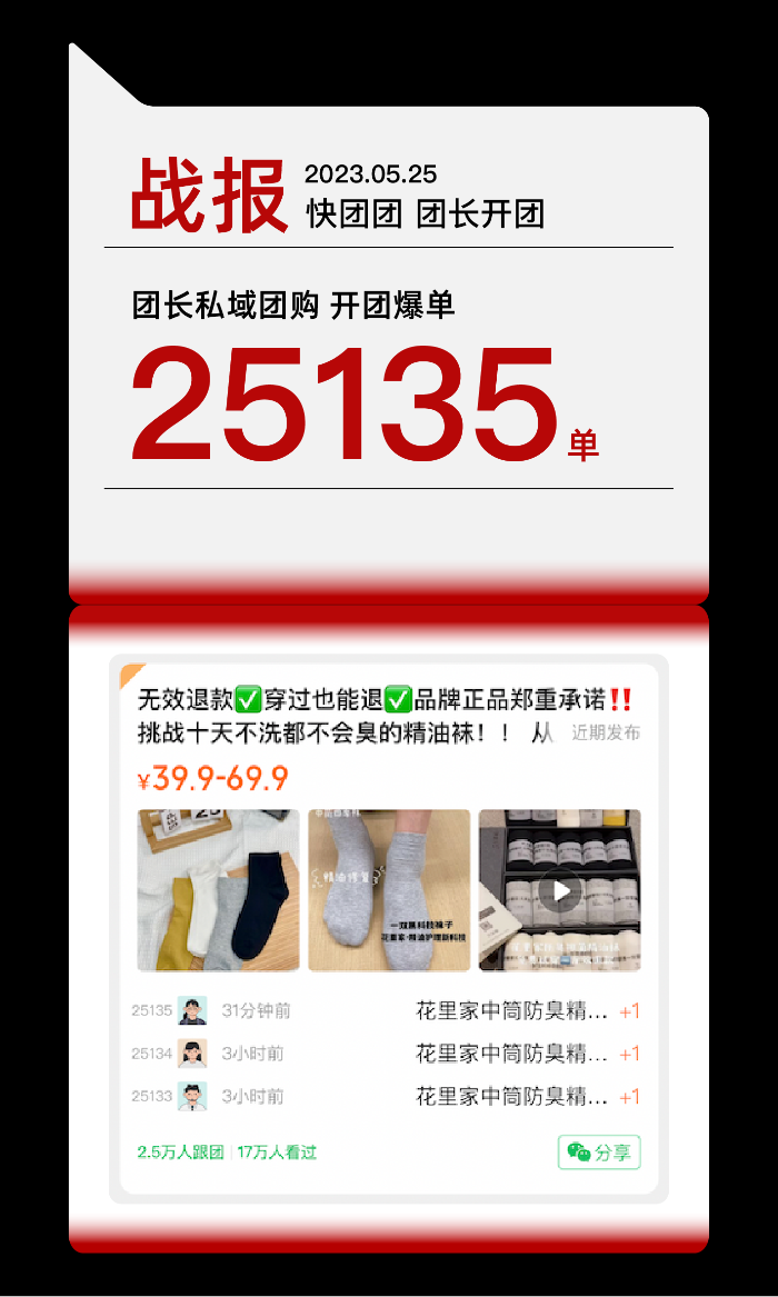 私域爆团秒光